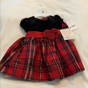 Red & black plaid dress